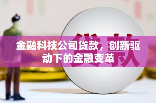 石冈金融科技公司贷款，创新驱动下的金融变革