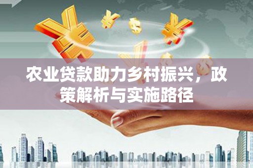 岑巩农业贷款助力乡村振兴，政策解析与实施路径