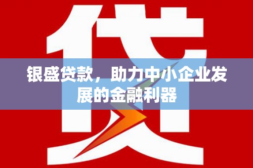 石城银盛贷款，助力中小企业发展的金融利器