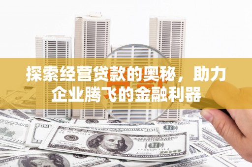 永宁探索经营贷款的奥秘，助力企业腾飞的金融利器