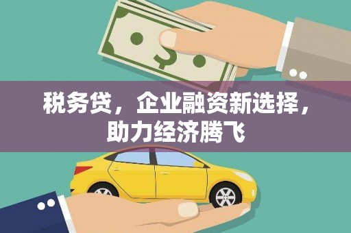 弥陀税务贷，企业融资新选择，助力经济腾飞