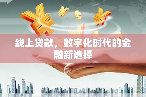 埤头线上贷款，数字化时代的金融新选择
