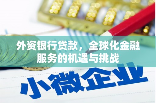 金乡外资银行贷款，全球化金融服务的机遇与挑战