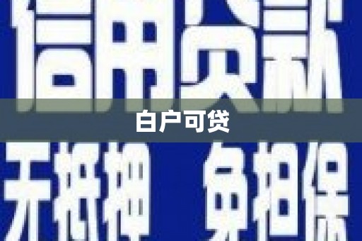 兴宾白户可贷